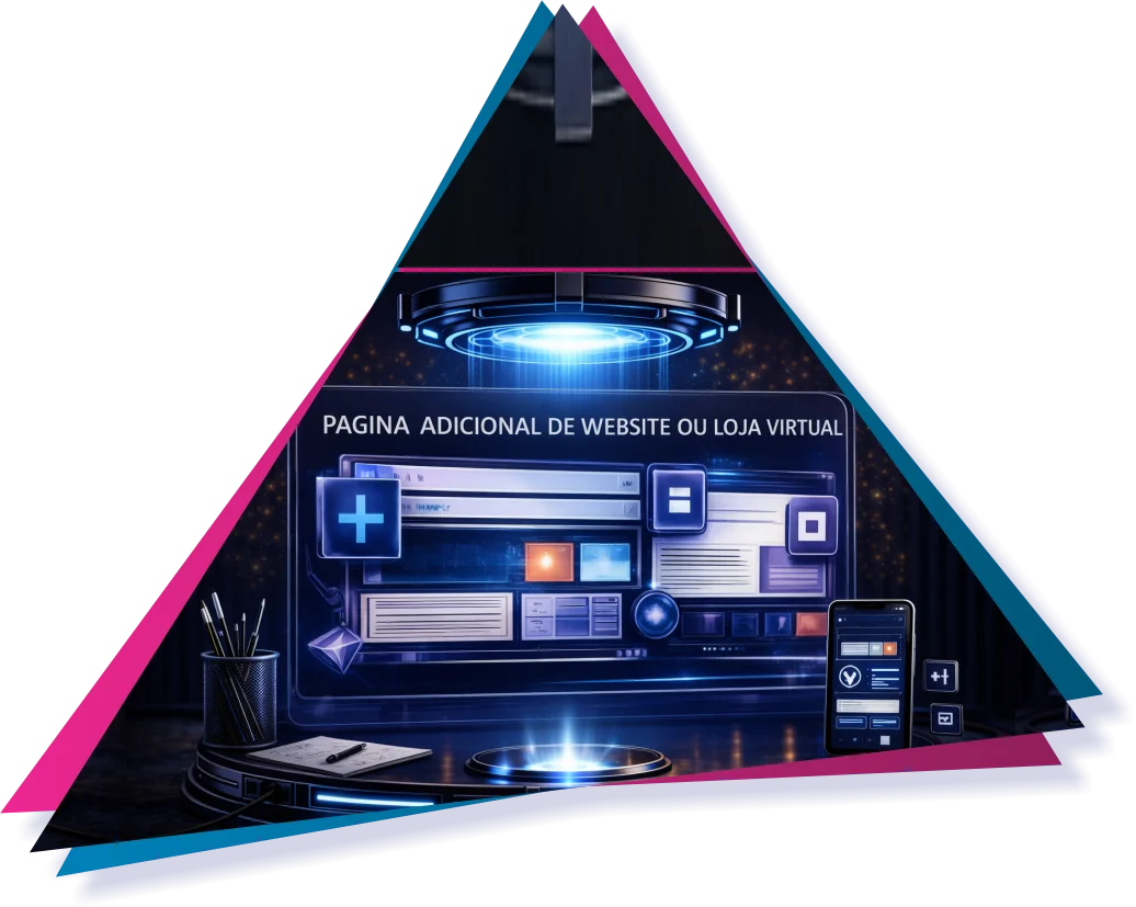 Página adicional de website ou loja virtual